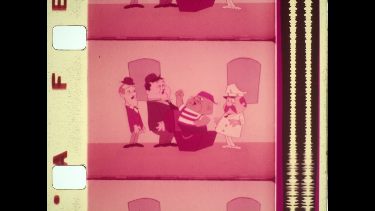 Riverboat Detectives - Laurel & Hardy Cartoon (1966) - 16mm - Sound - UHD