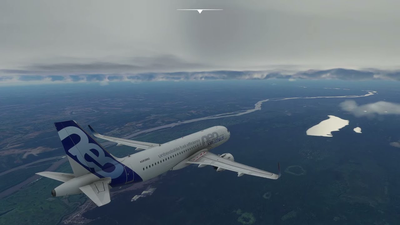MSFS2020 - A320NX. Норильск - Новосибирск. Посадка.