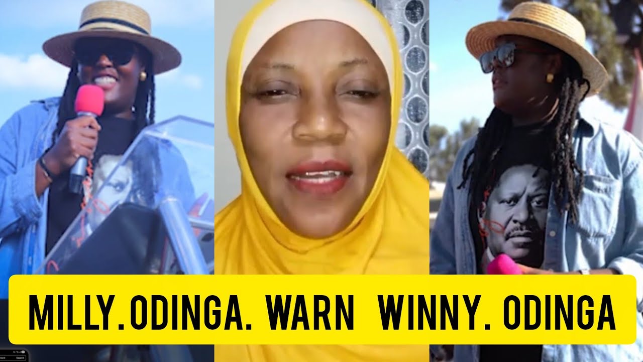 MILLY ODINGA GIVE STRONG WARNING TO  WINNY ODINGA AND OBURU ODINGA 