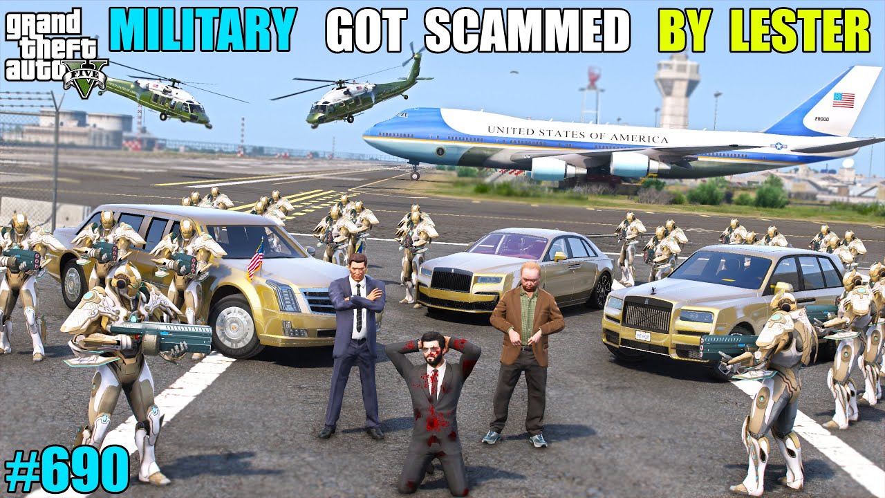 GTA 5 : MICHAEL GOT SCAMMED BY PRESIDENT LESTER | GTA 5 GAMEPLAY #690