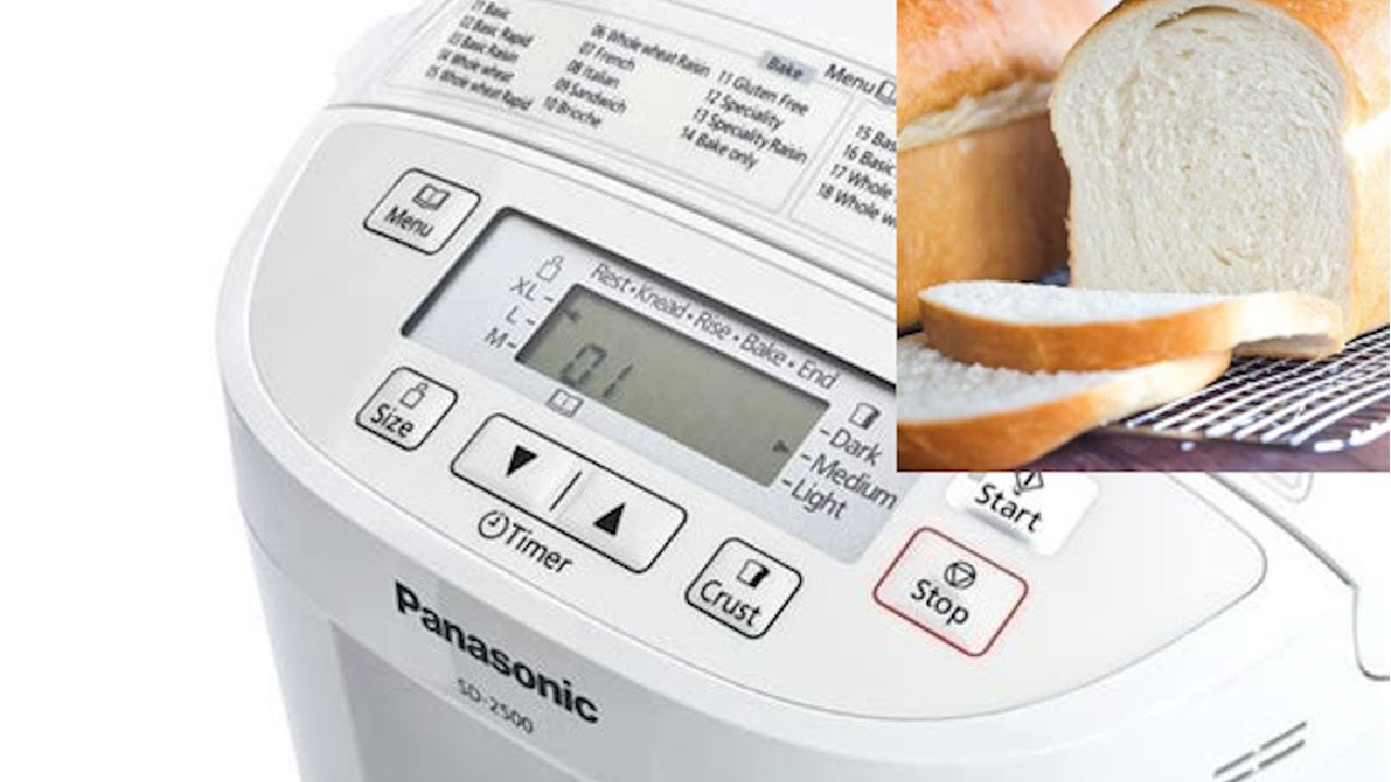 Panasonic SD-2500, heerlijk wit melkbrood recept  voor elke broodbakmachine