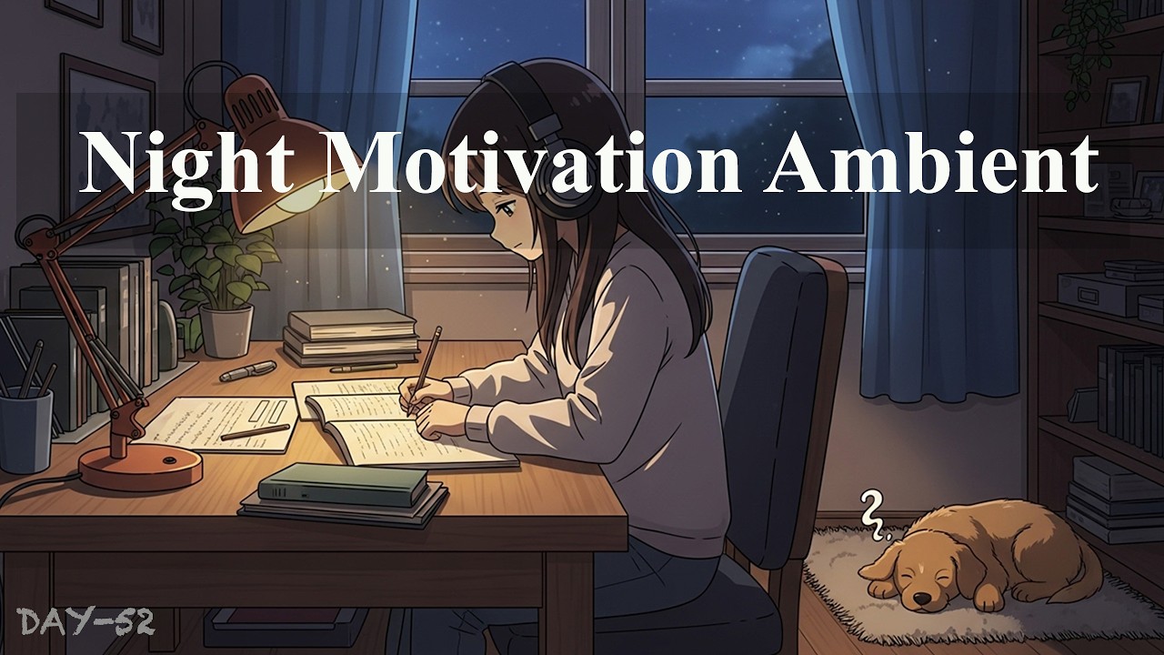 Night Motivation Ambient 🌌 | Deep Focus Ambient Music for Late Night Work & Study | Lofi Relaxing