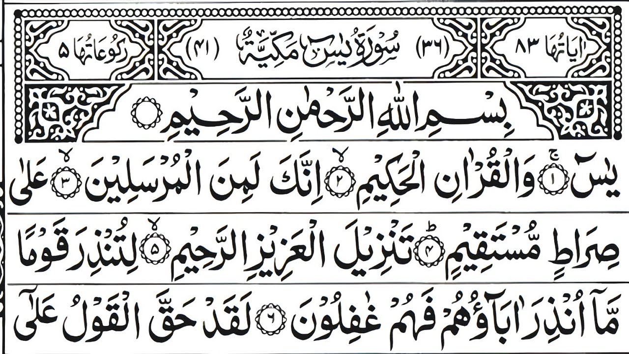 Surah Yaseen Sharif | The Light Of Quran | Ep 189| Surah Yaseen Surah Rahman Al Mulk Recitation HD