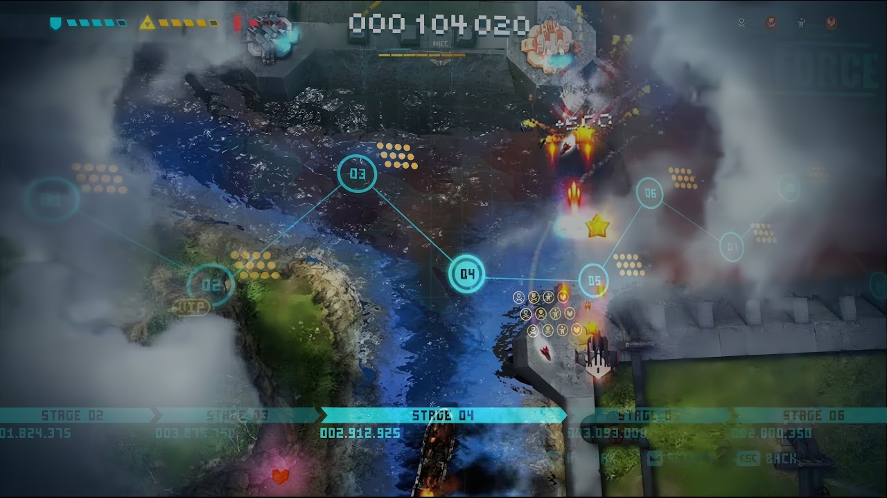 Sky Force Anniversary SFA - Longplay - 100% Gameplay INSANE Difficulty