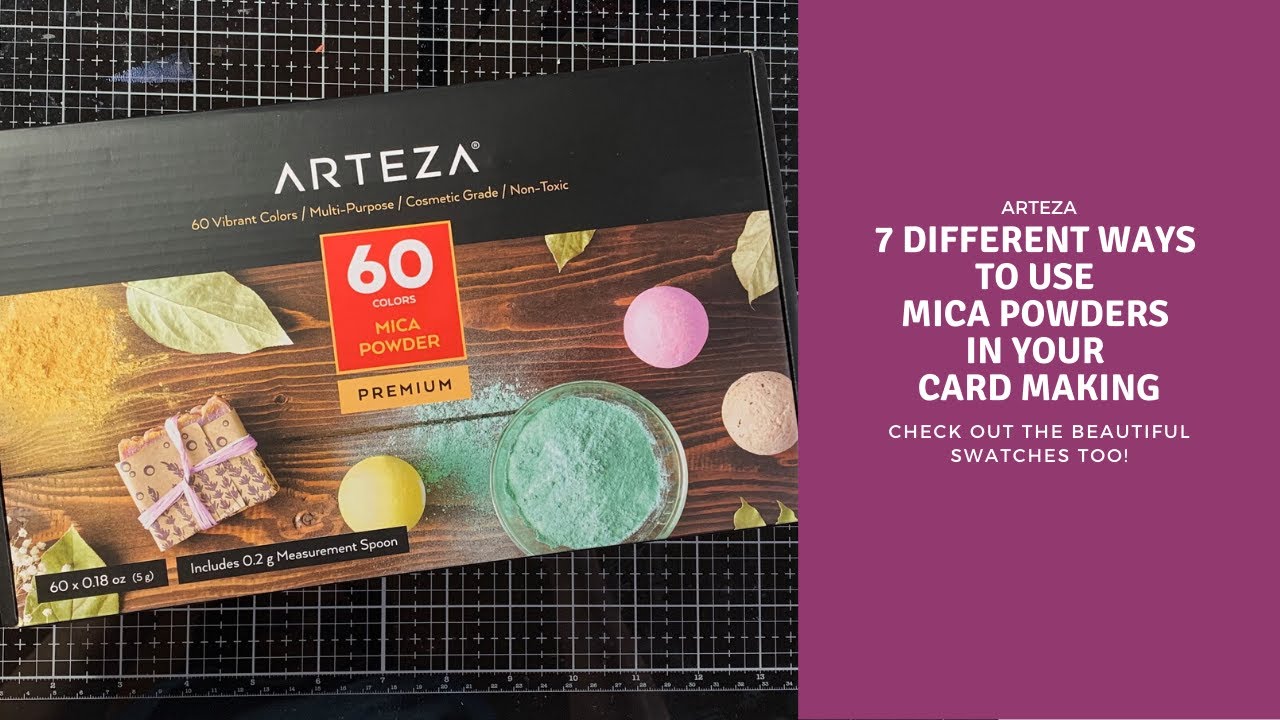 Arteza Mica Powders set of 60 | 7 Ways to Use Them!