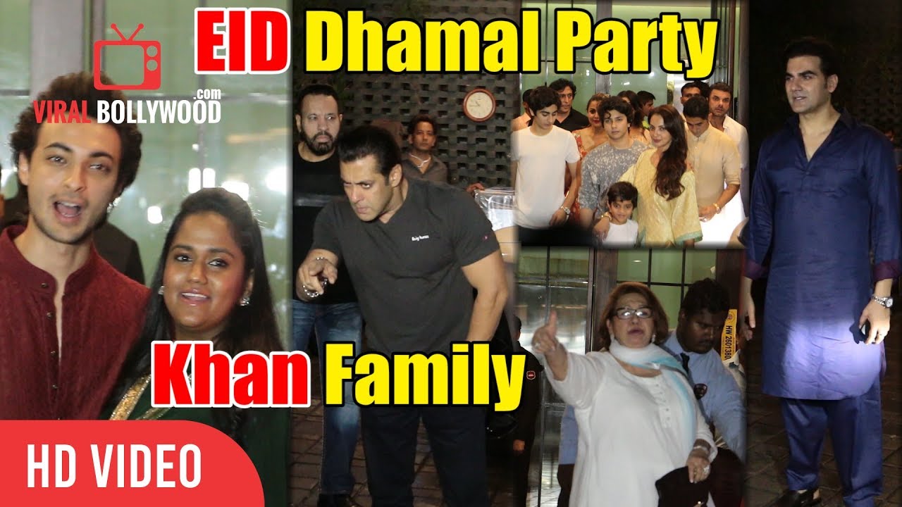 Salman Khan And His Family At Arpita's House To Celebrate EID | EID Dhamal Party
