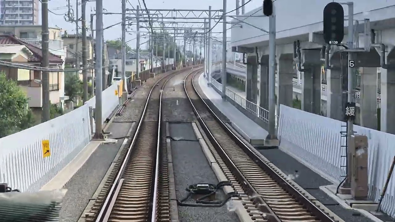 区間準急館林行　西新井～草加間　東武10000系11602f 　2025.7