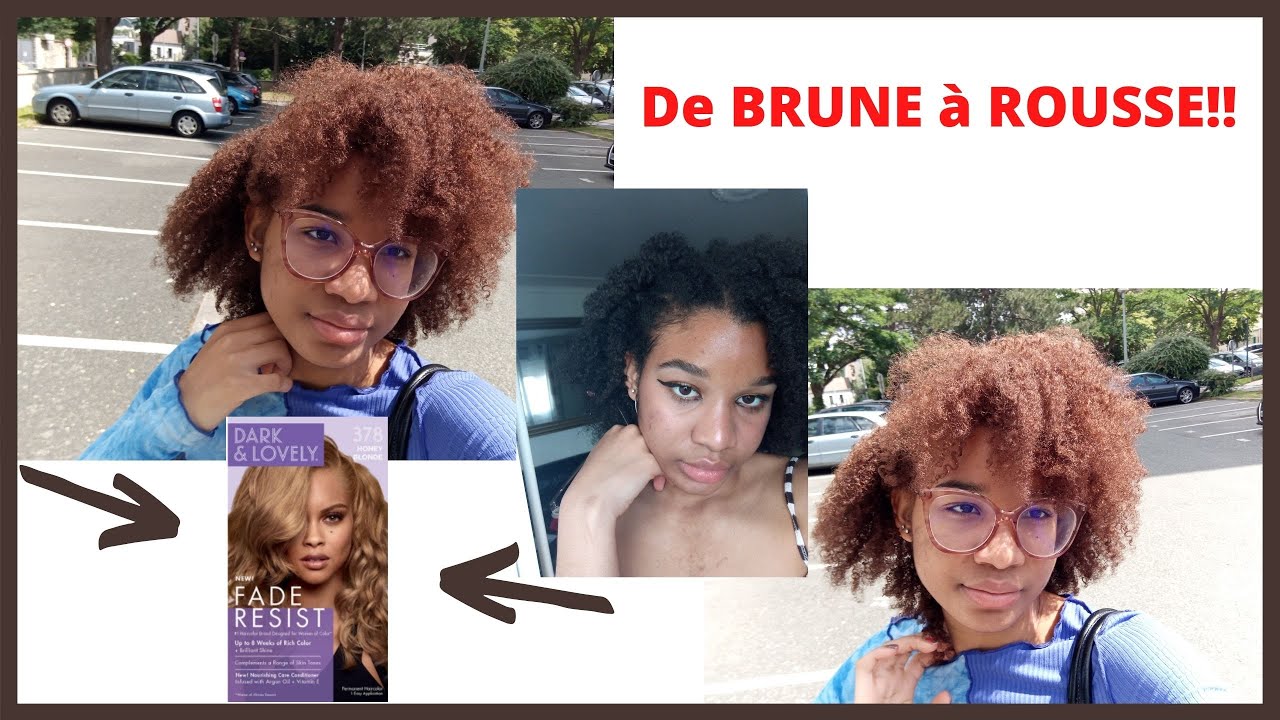 Je colore mes cheveux crépus avec Dark and lovely , Honey Blonde 378 . Le résultat 😍(one life 🤘🏽)