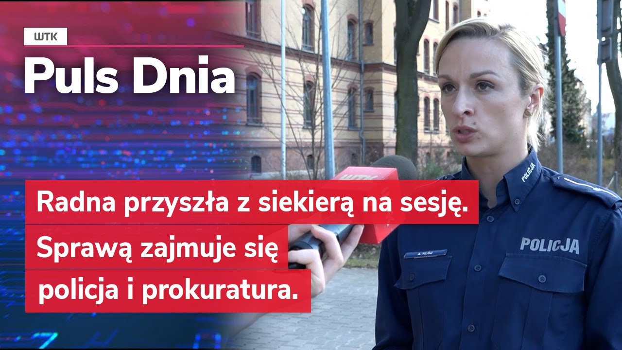 Radna przyszła z siekierą na sesję. Sprawą zajmuje się policja i prokuratura.