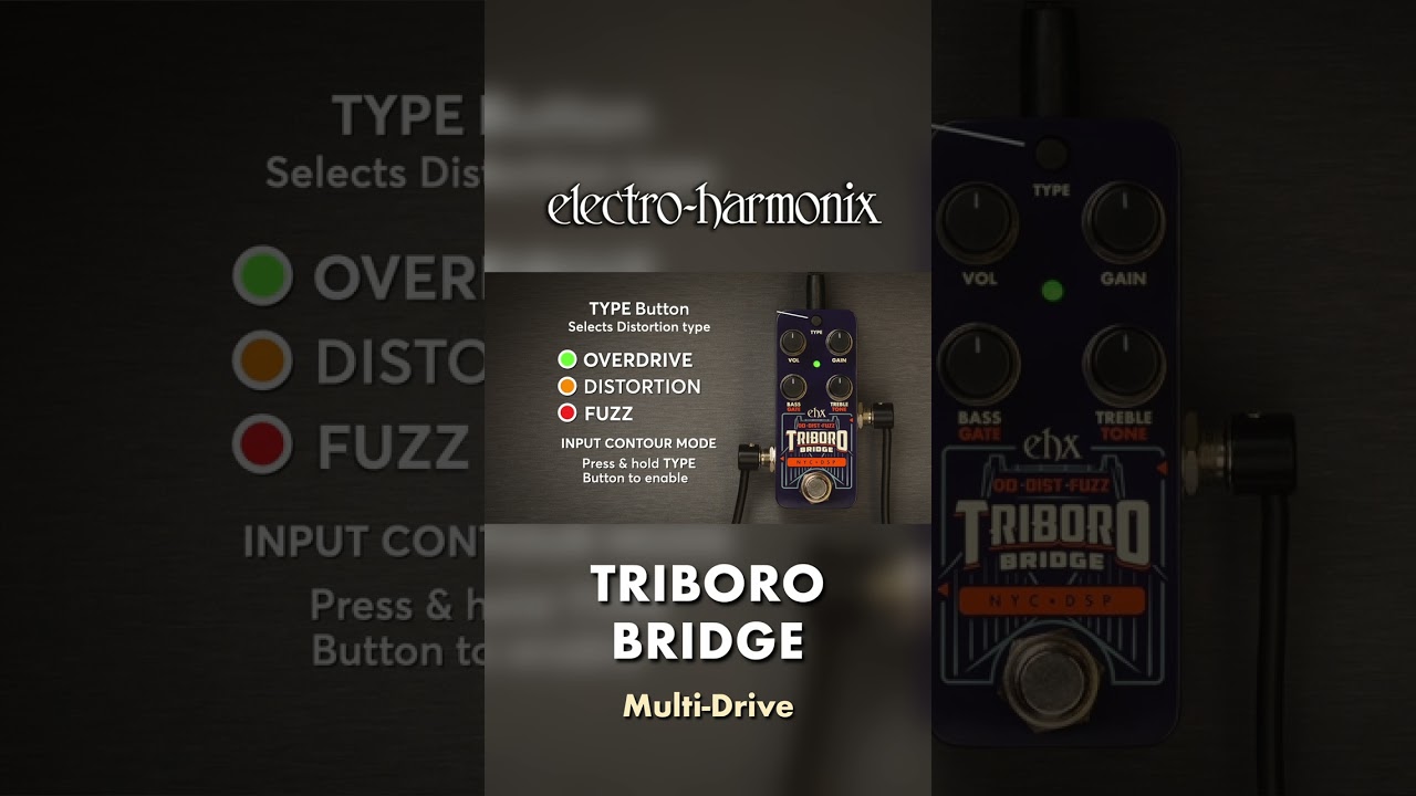EHX Pico Triboro Bridge 3-in-1 Multi-Drive Pedal Demo