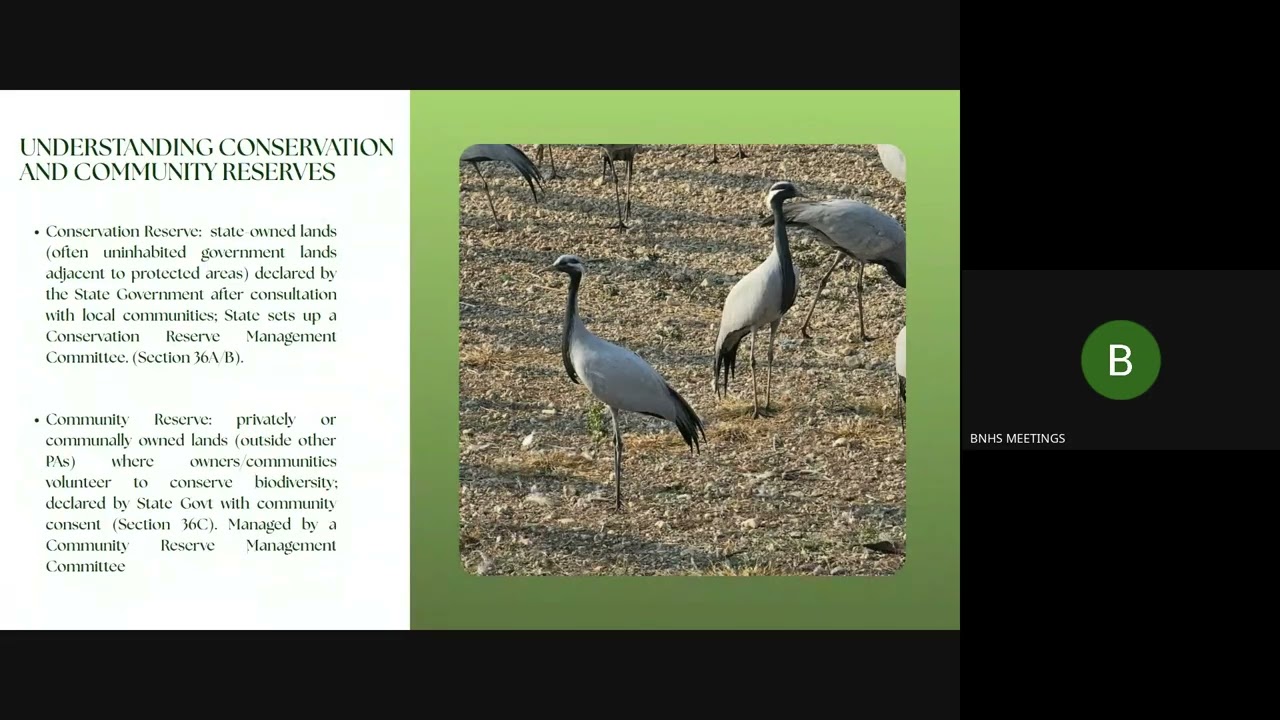 Understanding the Concept of Conservation & Community Reserves with Speaker Dr. Sujit Narwade