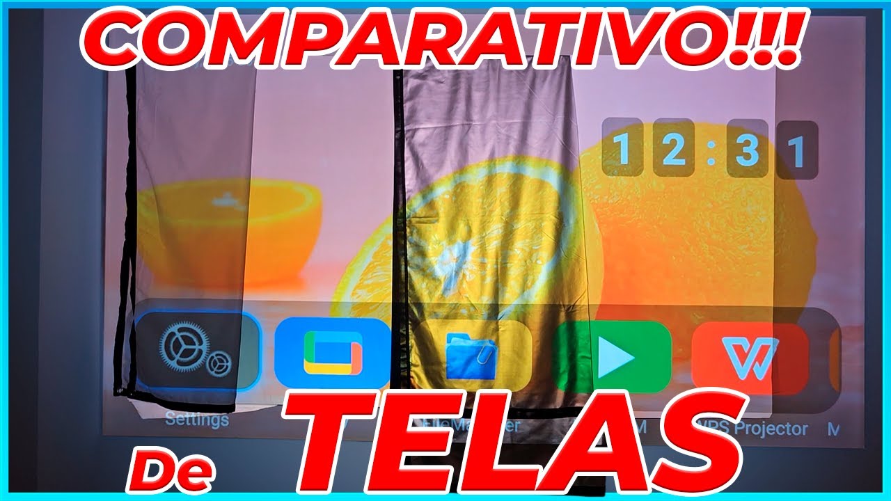 COMPARATIVO: Tela REFLEXIVA Branca vs Cinza vs Metálica BlitzWolf BW-VS8– Qual a MELHOR