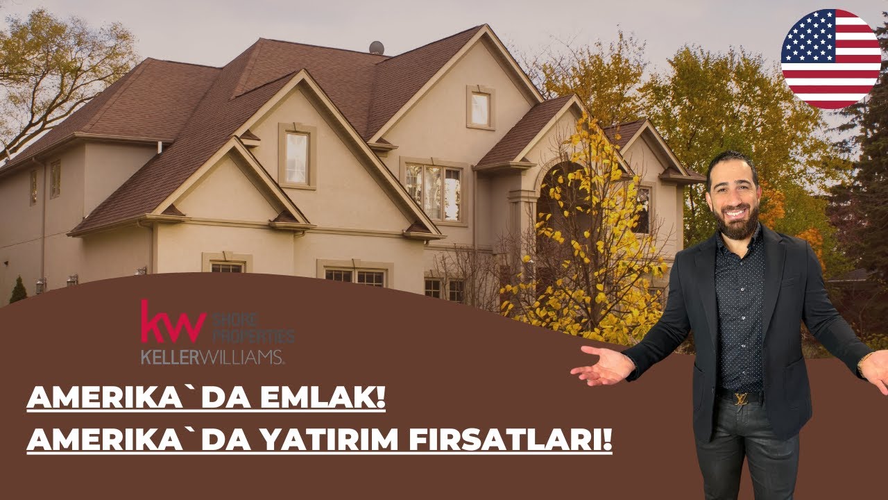 Amerika'da Emlak | Satılık Evlere Bakıyoruz | New Jersey`de Satışa Hazır Nehir Kenari Ev!