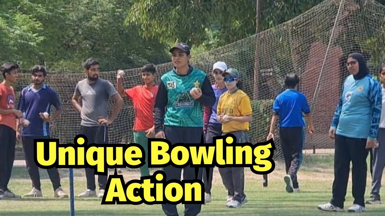 Unique Cricket bowling style | Cricket nest and gym session