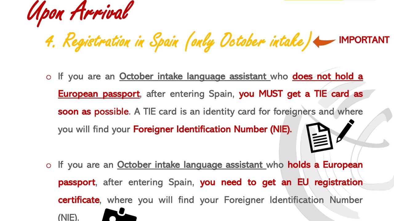 Language Assistants: what to do upon arrival