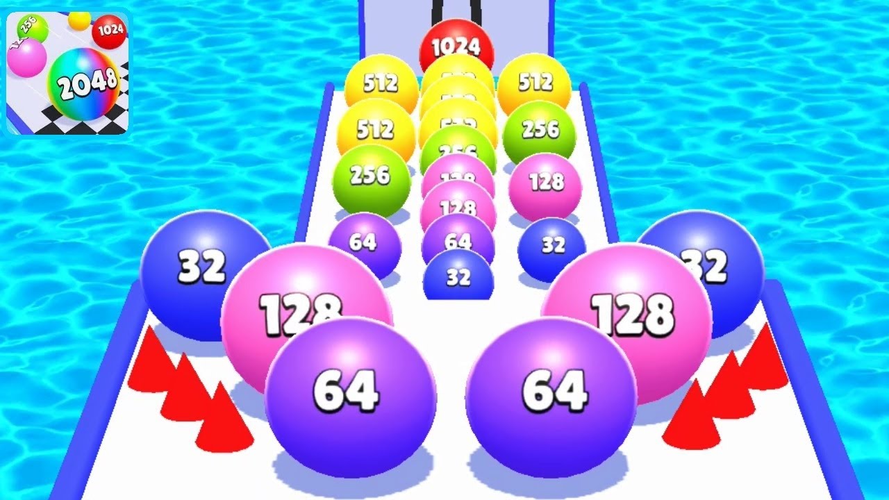 Ball Run 2048 Merge Race Run 3D ! All Levels Gameplay (92-109) android, ios