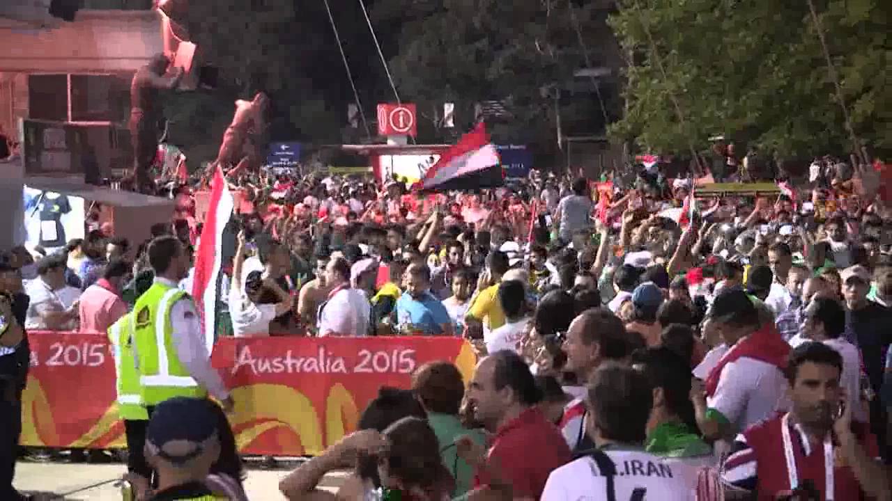 الجمهور العراقي بعد  مباراة العراق وايران في استراليا  سمير قاسم