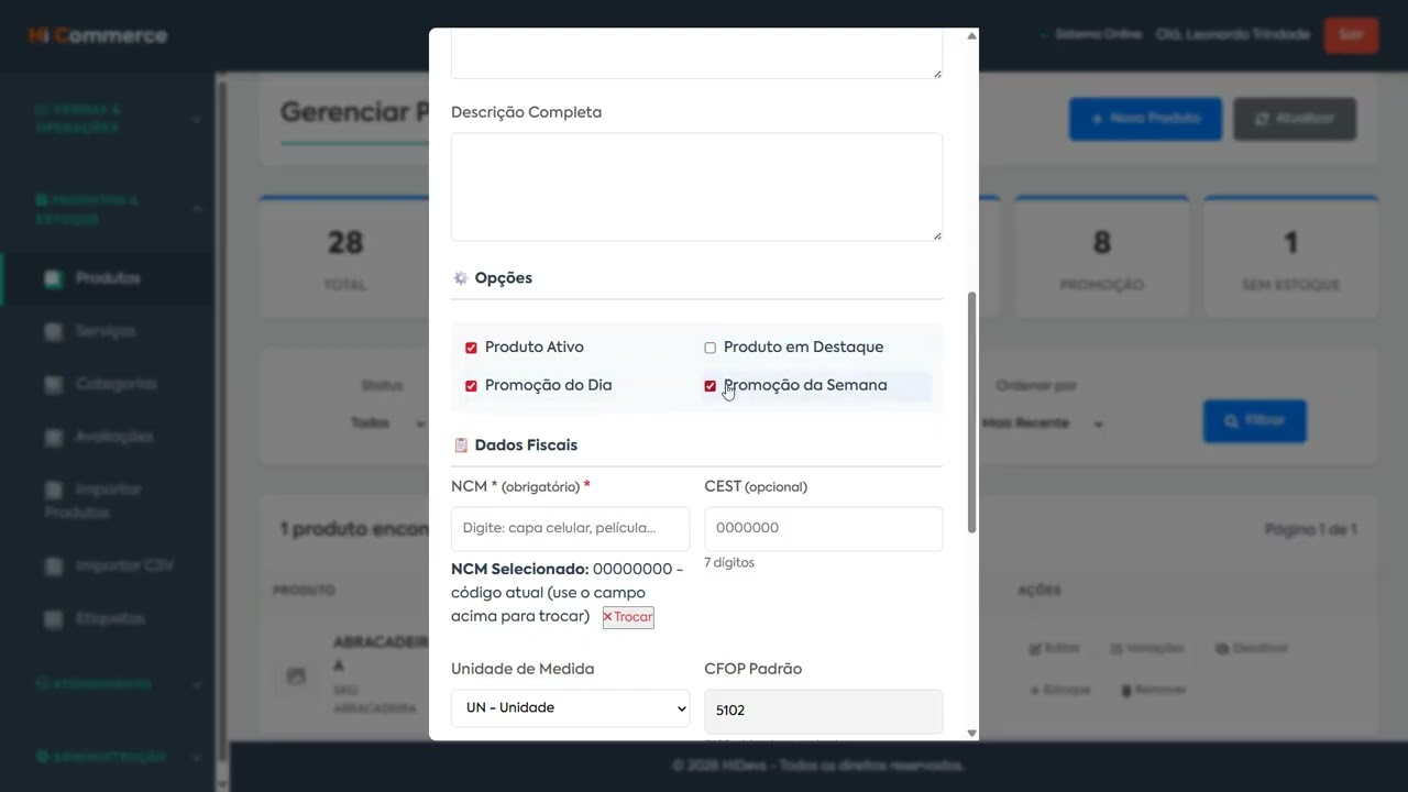 Como Cadastrar Produtos e Grade de Variações