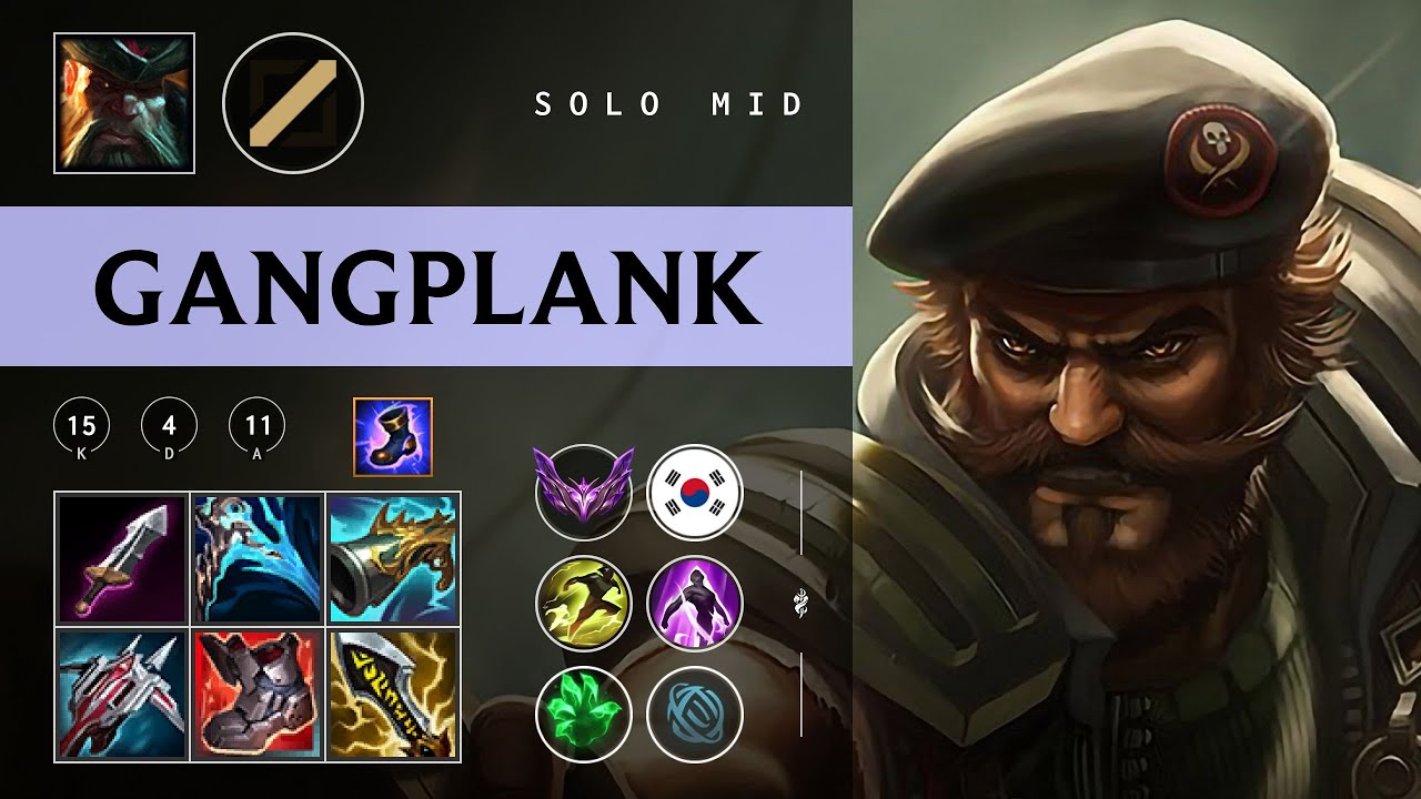 Gangplank Mid vs Yasuo - KR Master Patch 26.02