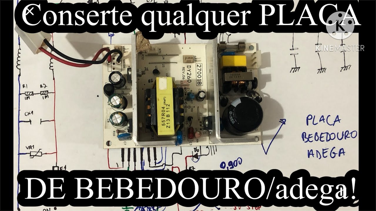Placa de bebedouro/adega não funciona não gela a água