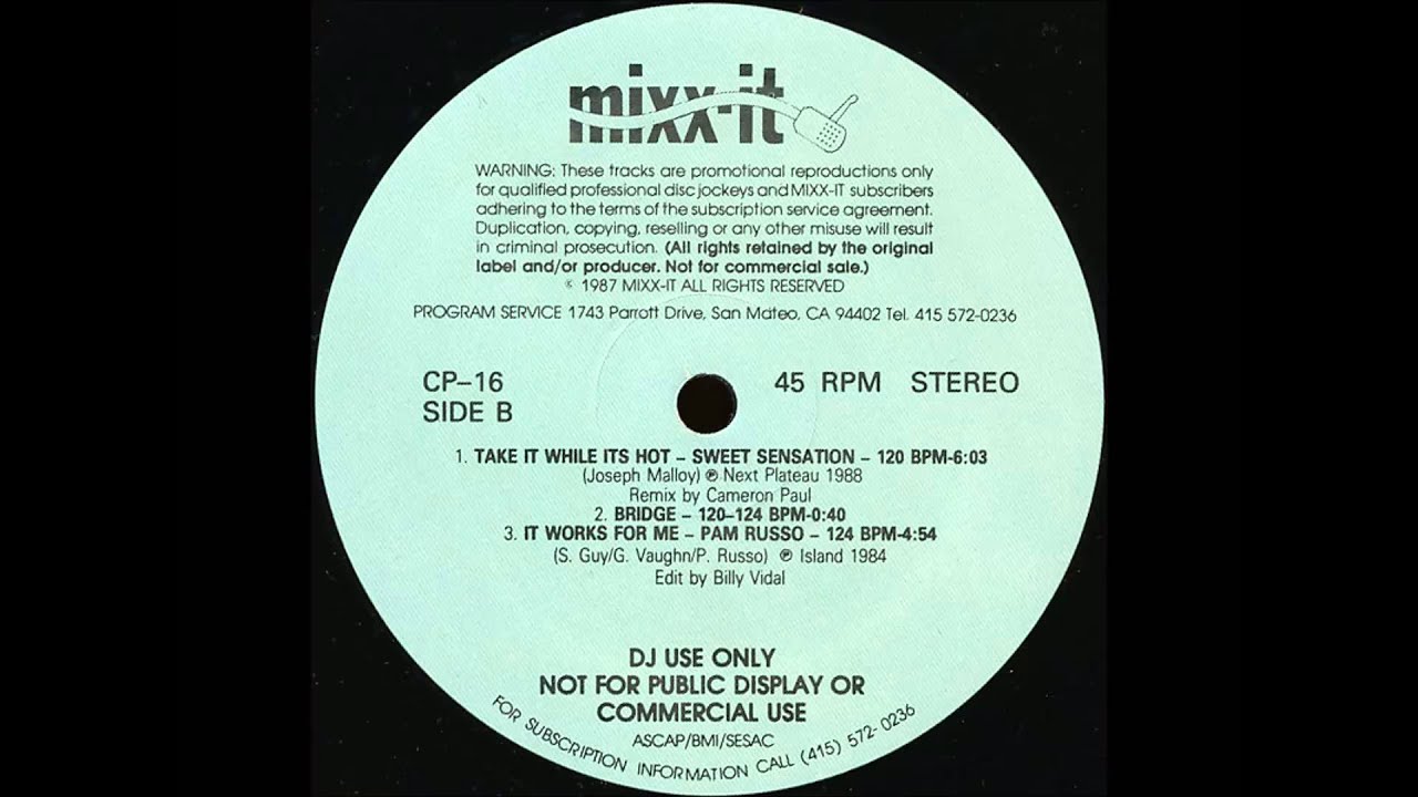 Mixx-It Remix - Sweet Sensation - Take it while it's hot