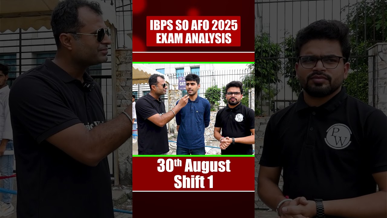 IBPS SO AFO 2025 Shift 1 Exam Analysis! #IBPSSOAFO2025 #IBPSAFO2025 #Shorts #AgricultureWallah #PW