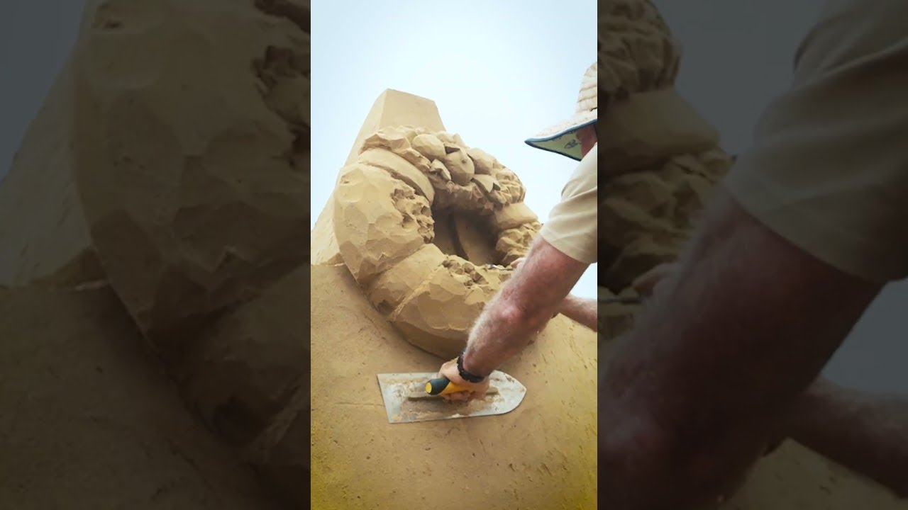 Bluey Christmas Sand Art Display 🎄🏖️ | Bluey  #ytshorts