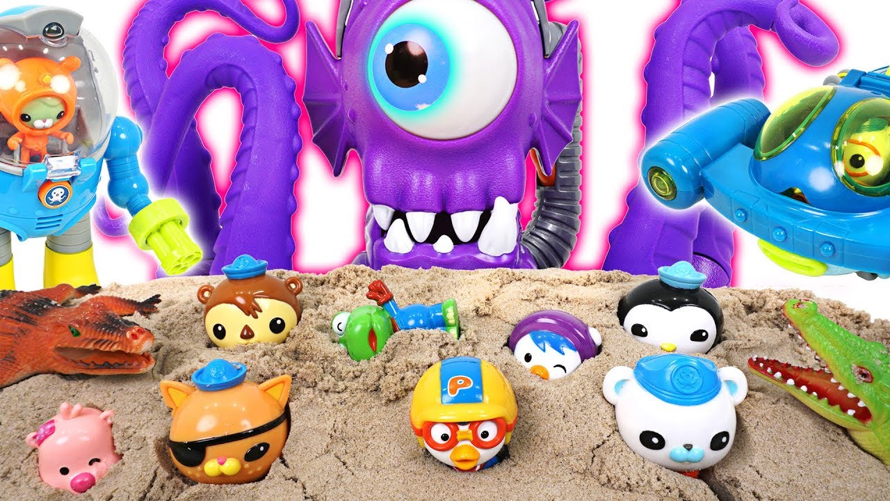 Giant monster octopus and crocodile appeared! Go! Octonauts's all exploration vechile! - DuDuPopTOY