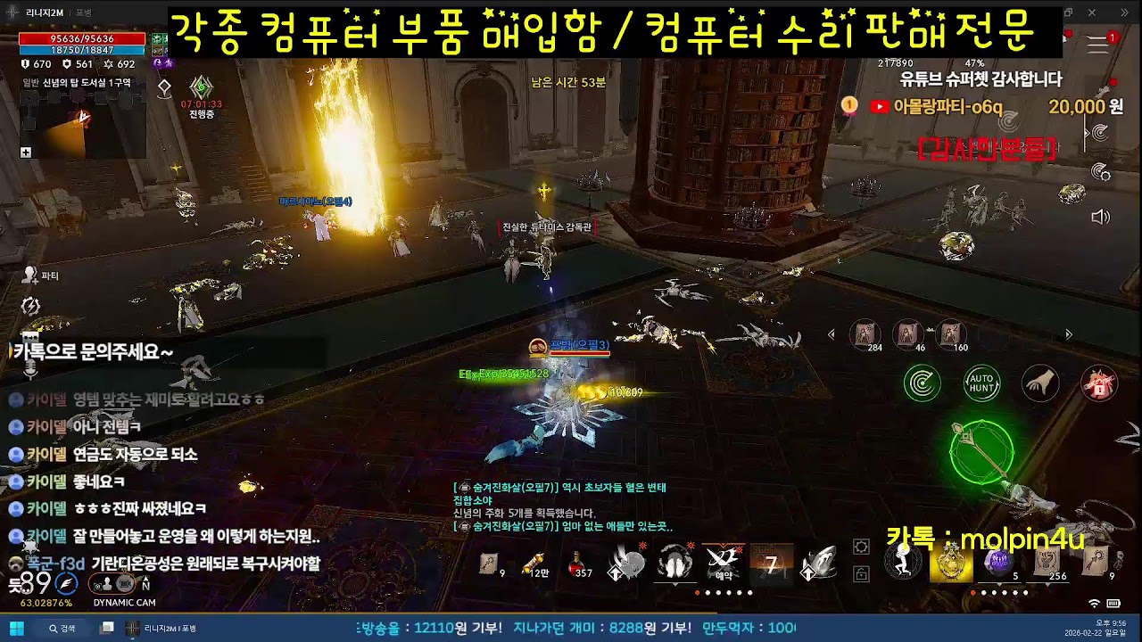 리니지2M  역시 일요일날 일하면.. 뭔가 꾸릿하네.. 노가리방송 ` #리니지2M #린2m #lineage2m #天堂2 #아이온2