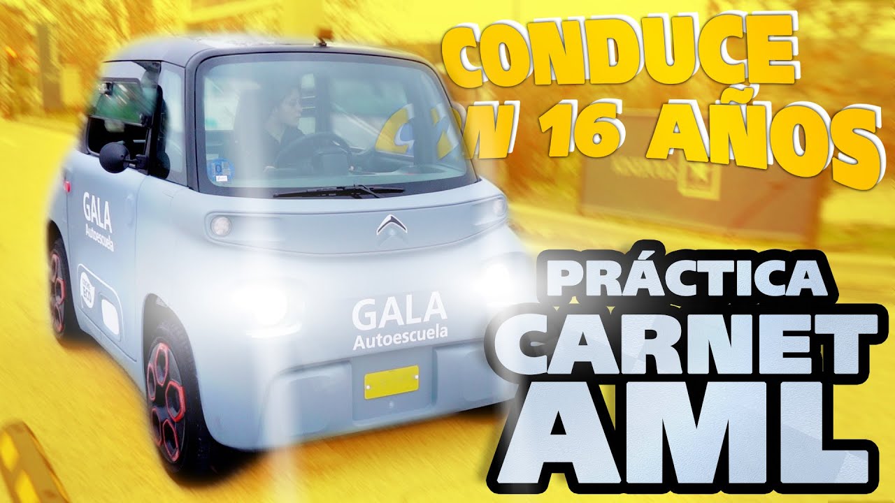 Podrás conducir con 16 años 👩‍🎓🚗 · Práctica CARNET AML  · Microcar Autoescuela GALA