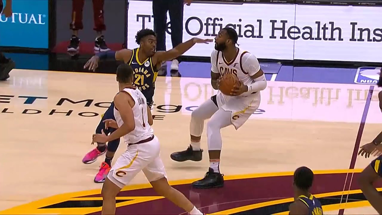 Andre Drummond with the steal and 3's from the logo at the buzzer!