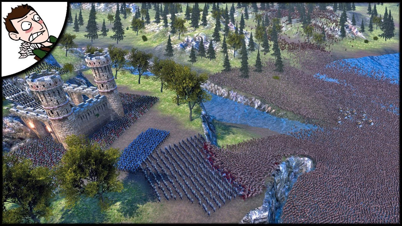Massive 30000 Orc v Medieval Army Survival Siege - Ultimate Epic Battle Simulator Gameplay