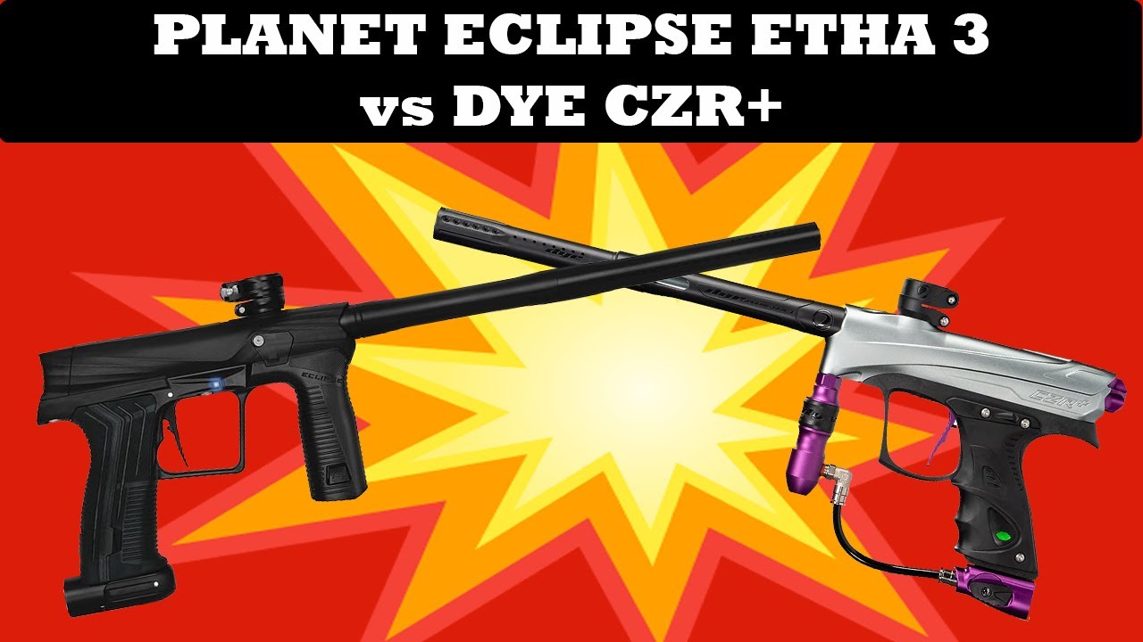 Сравнение электрических пейнтбольных маркеров начального уровня | Planet Eclipse Etha 3 против Dy...