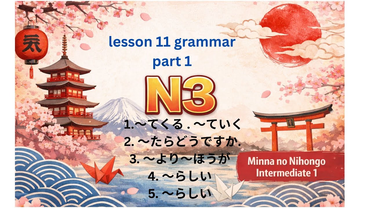 JLPT N3 Lesson 11 Grammar part 1 | Minna no Nihongo Chūkyū 1 | Nepali Explanation with Examples