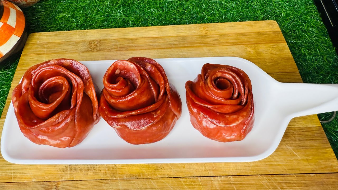 Celebrate Valentine’s Day with Savory Red Rose Dumplings (Easy Recipe!)😋 | सिर्फ़ 5 मिनट में |