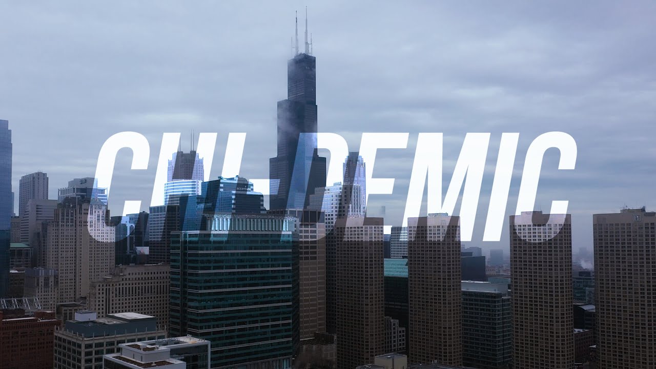 CHI-DEMIC - near empty Chicago  - COVID-19 LockDown | 4K drone footage