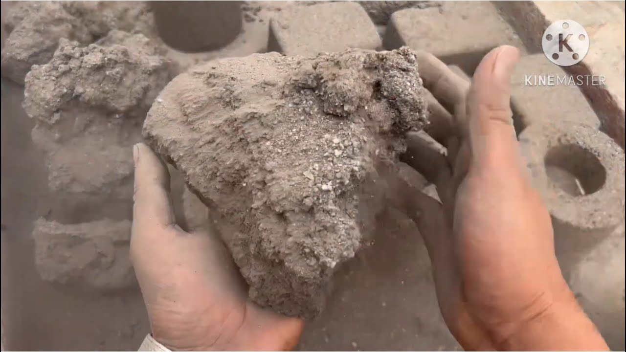 Full dusty texture big chunks and shape dry water crumbling #asmr 