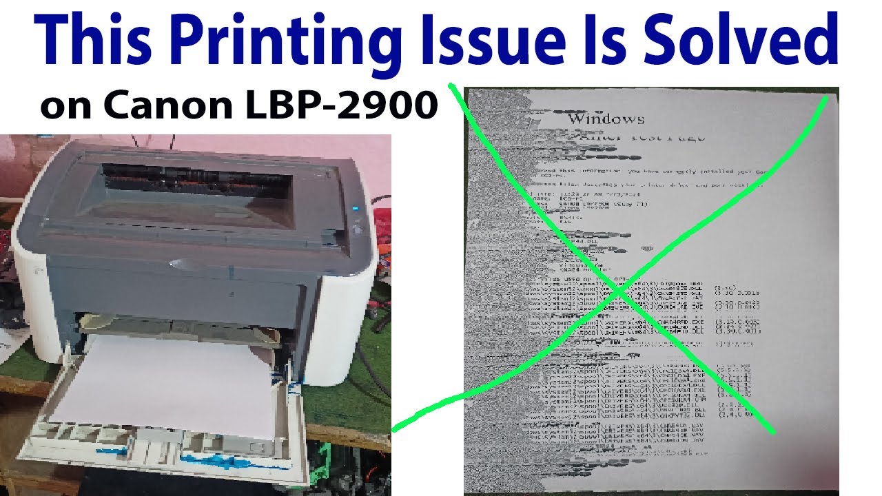 Canon LBP-2900 Printer Bad printing Issue is Solved ? One side Black printing on Canon Printer Fixed