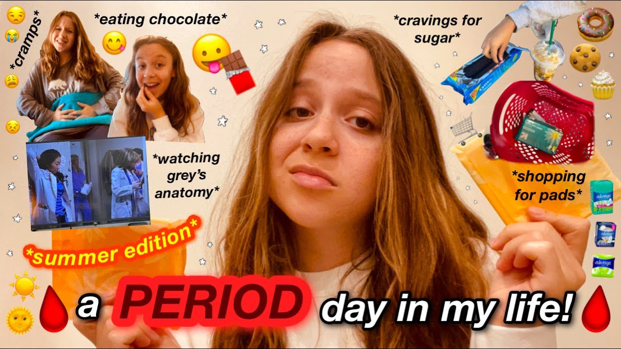 a *SUMMER* period day in my life!! // what it's like to be on your period!!