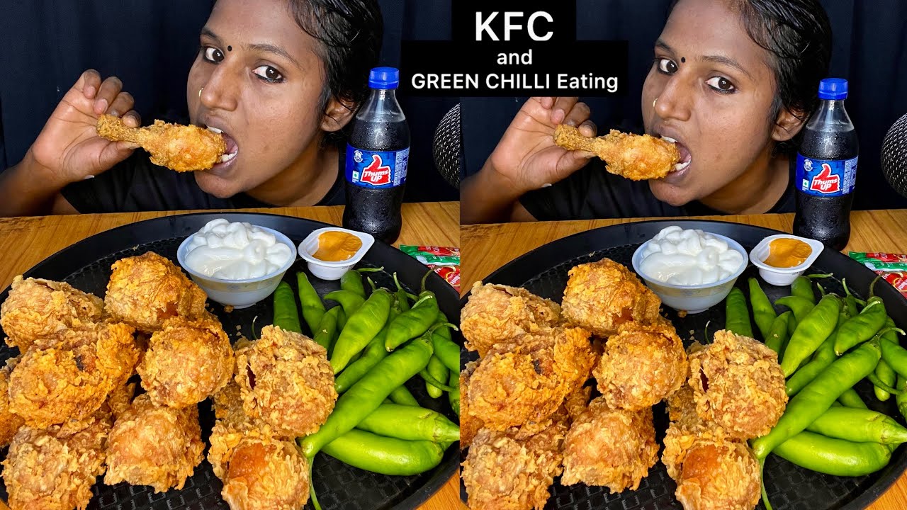 KFC and GREEN CHILLI Eating Challenge | Video 87