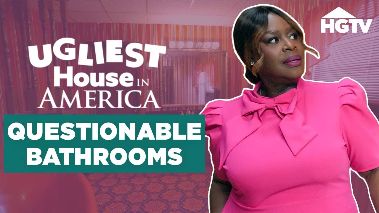 The Craziest Bathrooms Seen on TV | Ugliest House in America | HGTV