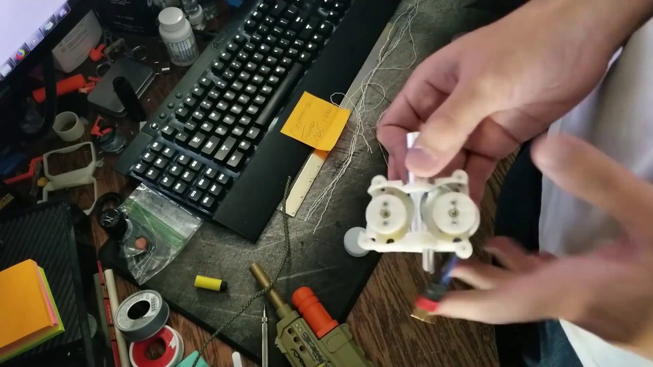 How to Remove Flywheels With String (Without Holes) | Nerf Modding Tips 4