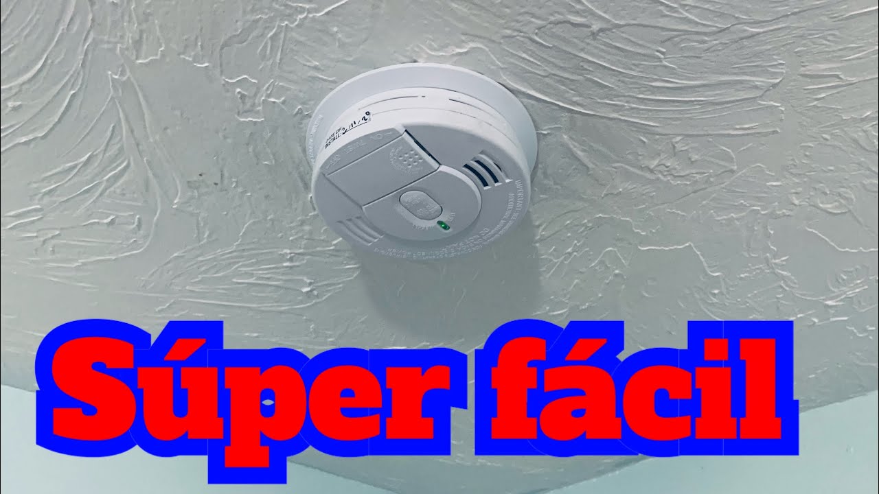 C&oacute;mo instalar una alarma de humo el&eacute;ctrica  en casa.