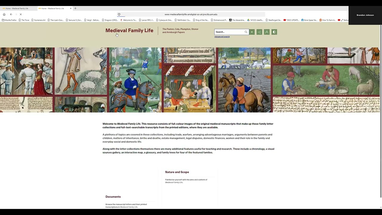 Medieval Family Life Tutorial