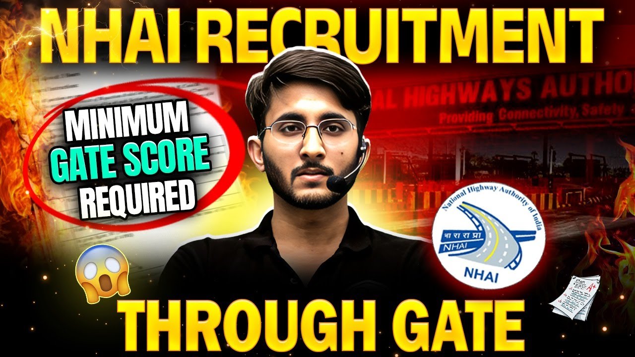 NHAI Recruitment Through GATE | Minimum Expected Cutoff | Official Data
