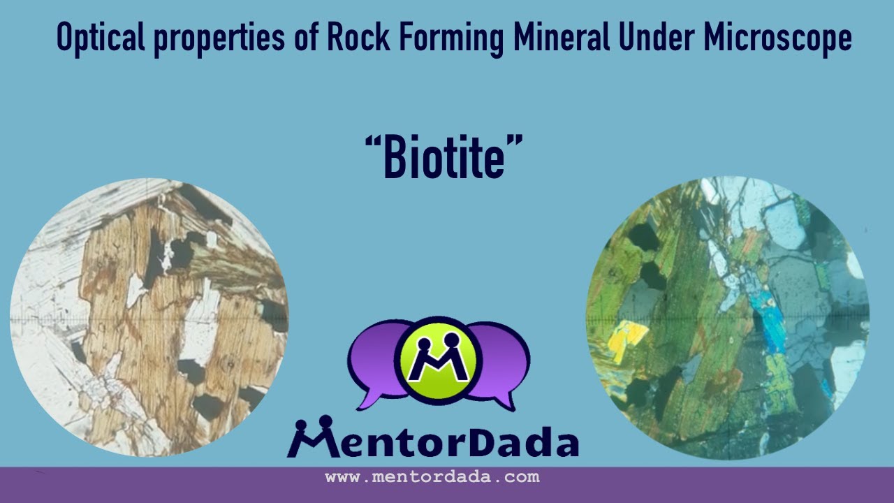 Optical Properties of Rock forming Minerals under Microscope | Thin Section | Biotite |