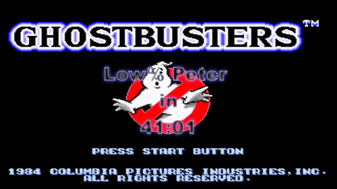 Ghostbusters Genesis Speedrun Peter Low% in 41:01