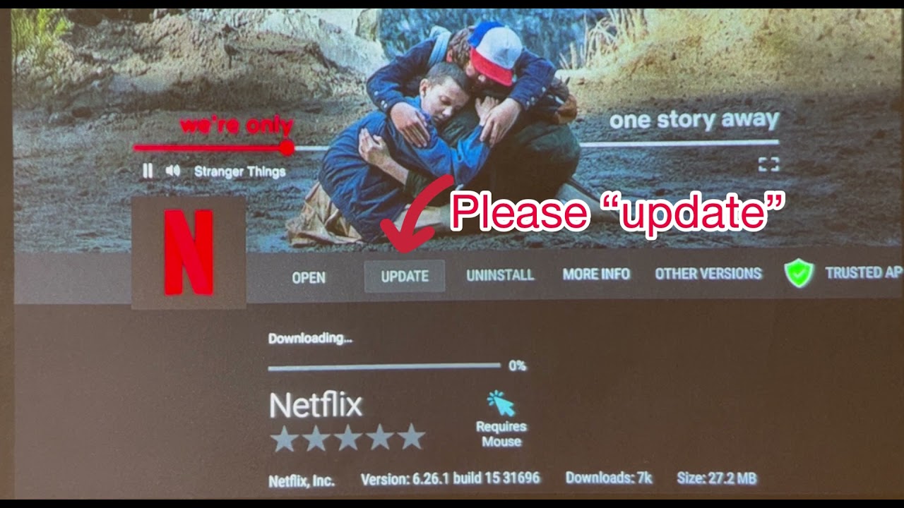 Can’t pick a profile and start on BenQ GV30’s Netflix