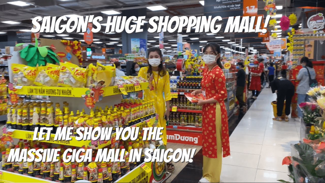 The Giga Mall is Huge in Saigon Ho Chi Minh City Vietnam! Take a Tour With Me!