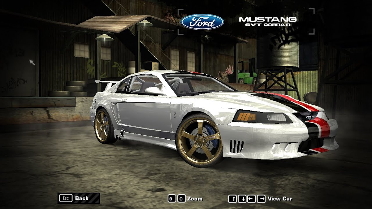 nfs most wanted  - 2000 Ford Mustang SVT Cobra R Mod Gameplay